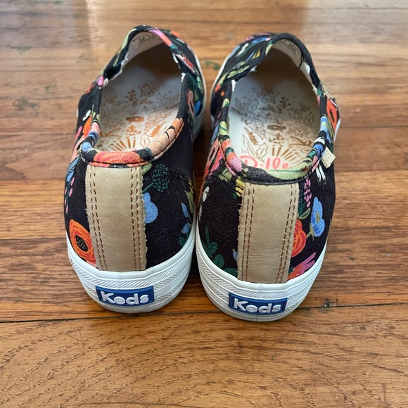 Rifle Paper Co. X Keds Triple Decker Lively Floral  Women’s Slip Ons - Size 8 - Picture 7 of 9